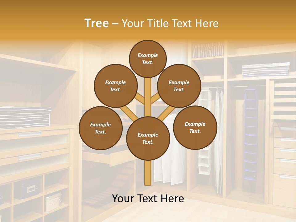 Drawer Clothing Interior PowerPoint Template