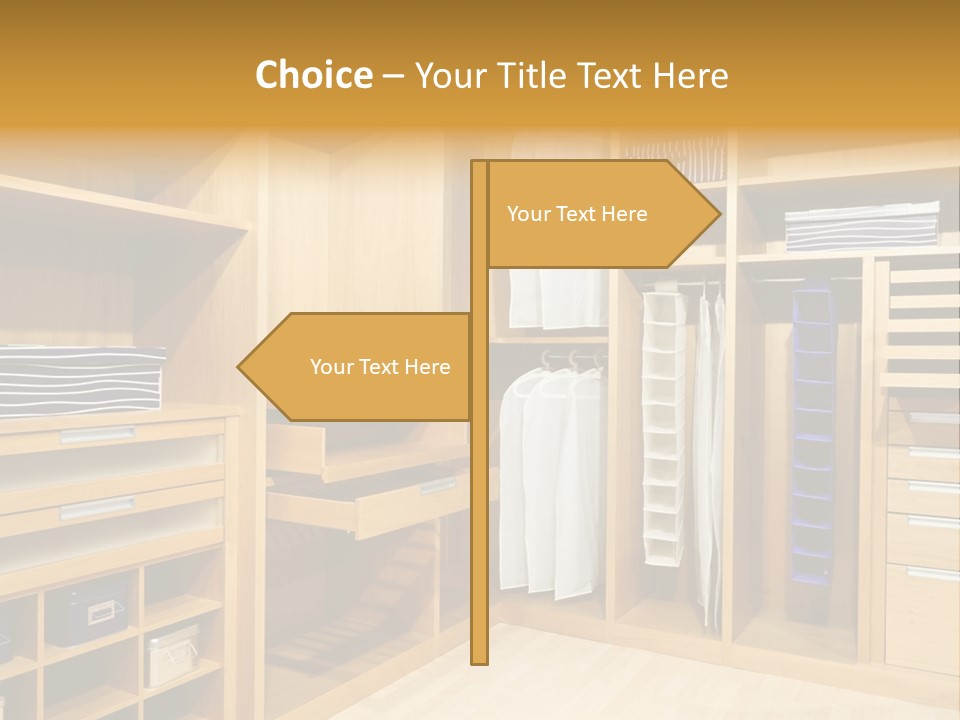 Drawer Clothing Interior PowerPoint Template