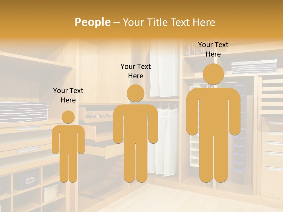 Drawer Clothing Interior PowerPoint Template