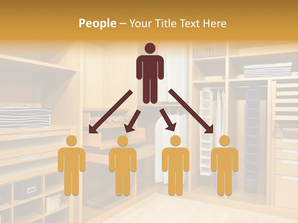 Drawer Clothing Interior PowerPoint Template