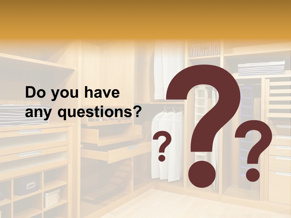 Drawer Clothing Interior PowerPoint Template