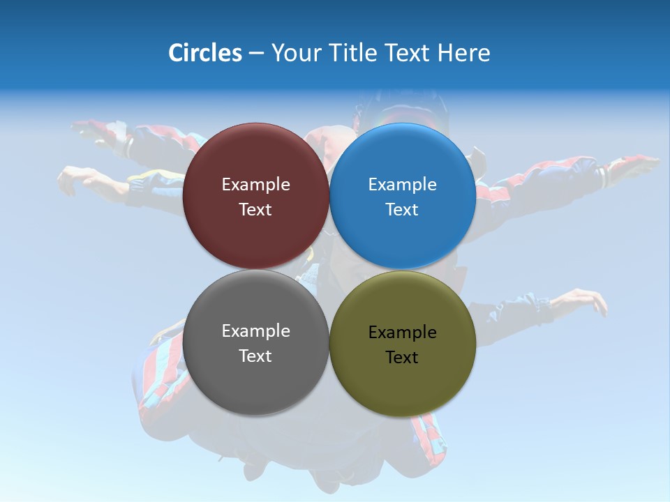 A Couple Of People That Are In The Air PowerPoint Template