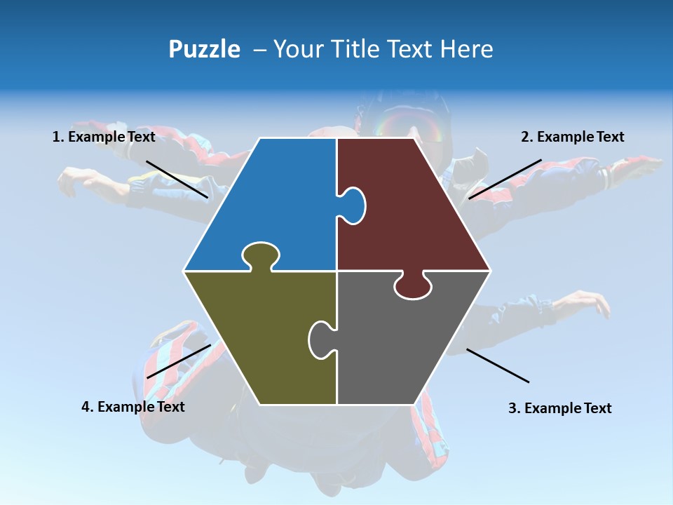 A Couple Of People That Are In The Air PowerPoint Template