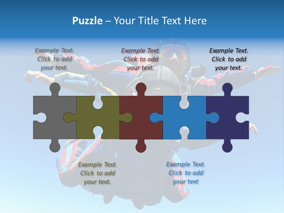 A Couple Of People That Are In The Air PowerPoint Template