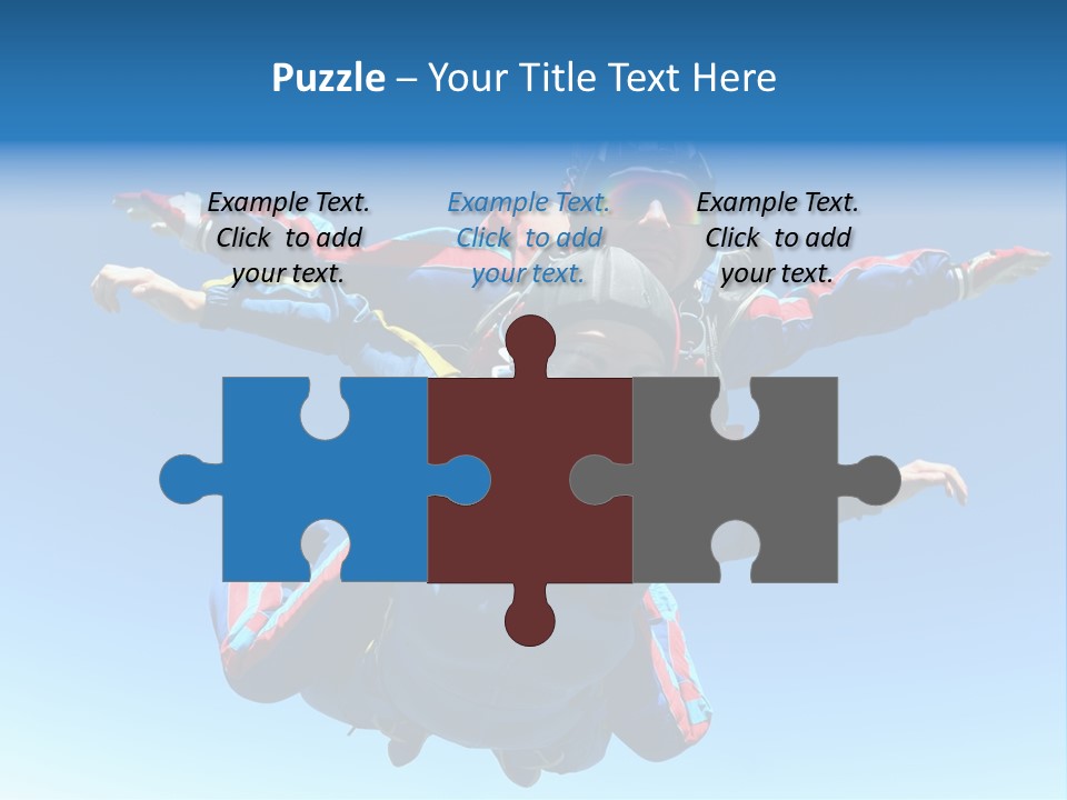 A Couple Of People That Are In The Air PowerPoint Template