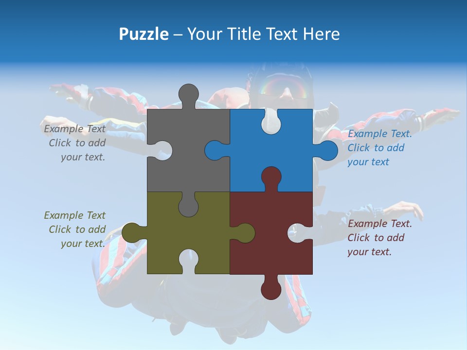 A Couple Of People That Are In The Air PowerPoint Template