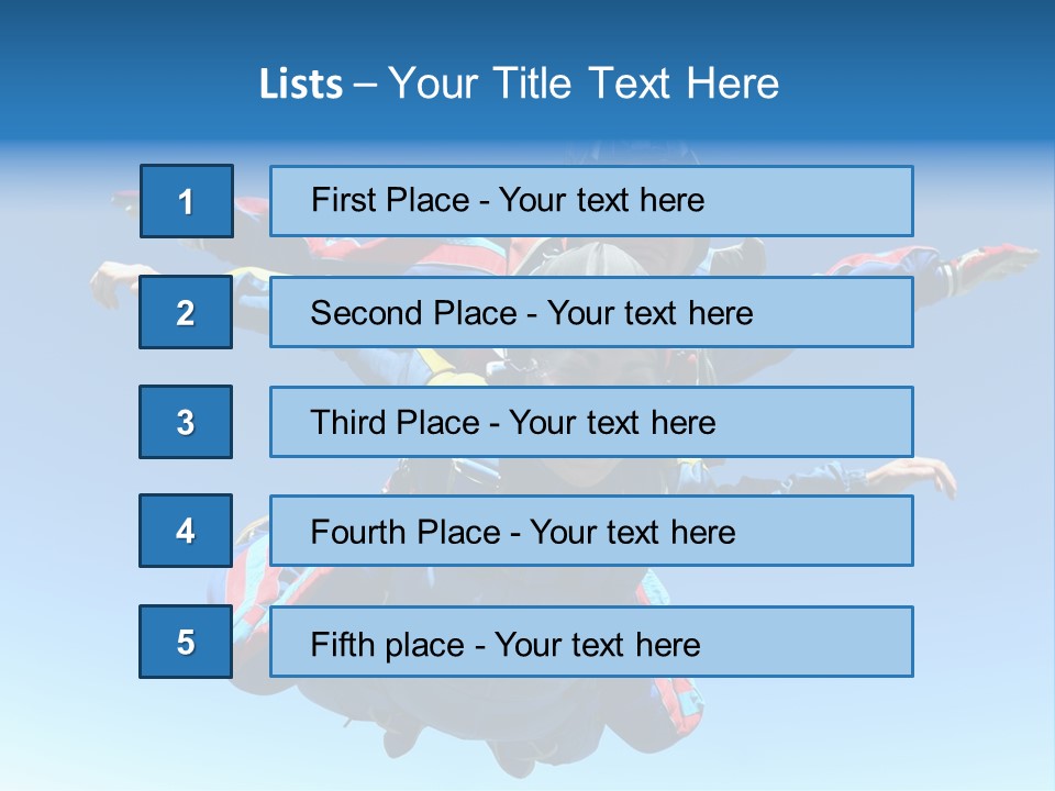 A Couple Of People That Are In The Air PowerPoint Template
