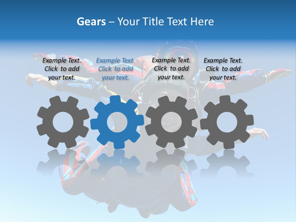 A Couple Of People That Are In The Air PowerPoint Template