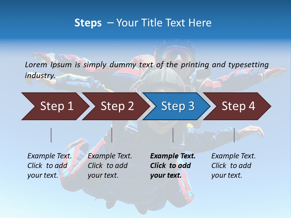 A Couple Of People That Are In The Air PowerPoint Template