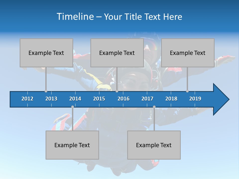 A Couple Of People That Are In The Air PowerPoint Template