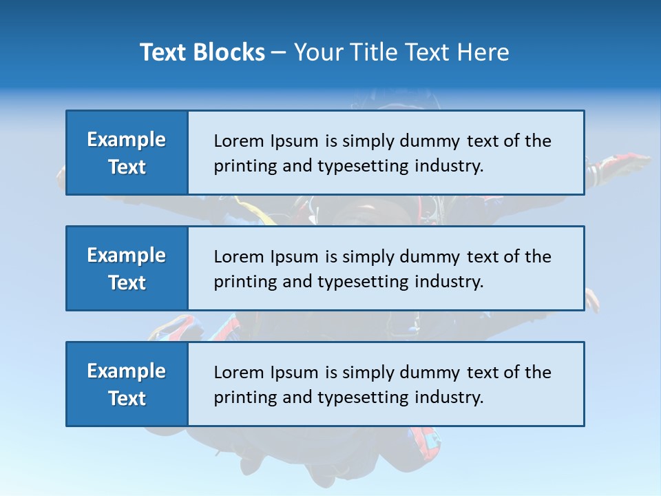 A Couple Of People That Are In The Air PowerPoint Template