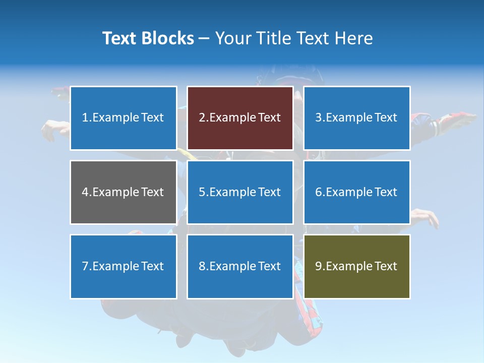 A Couple Of People That Are In The Air PowerPoint Template