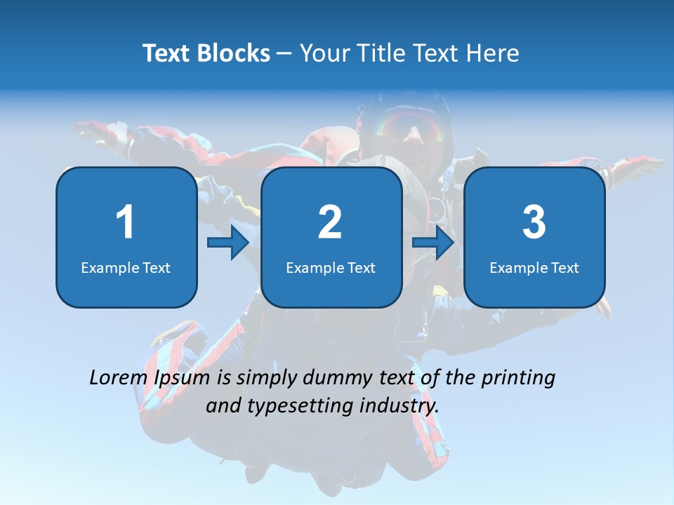 A Couple Of People That Are In The Air PowerPoint Template