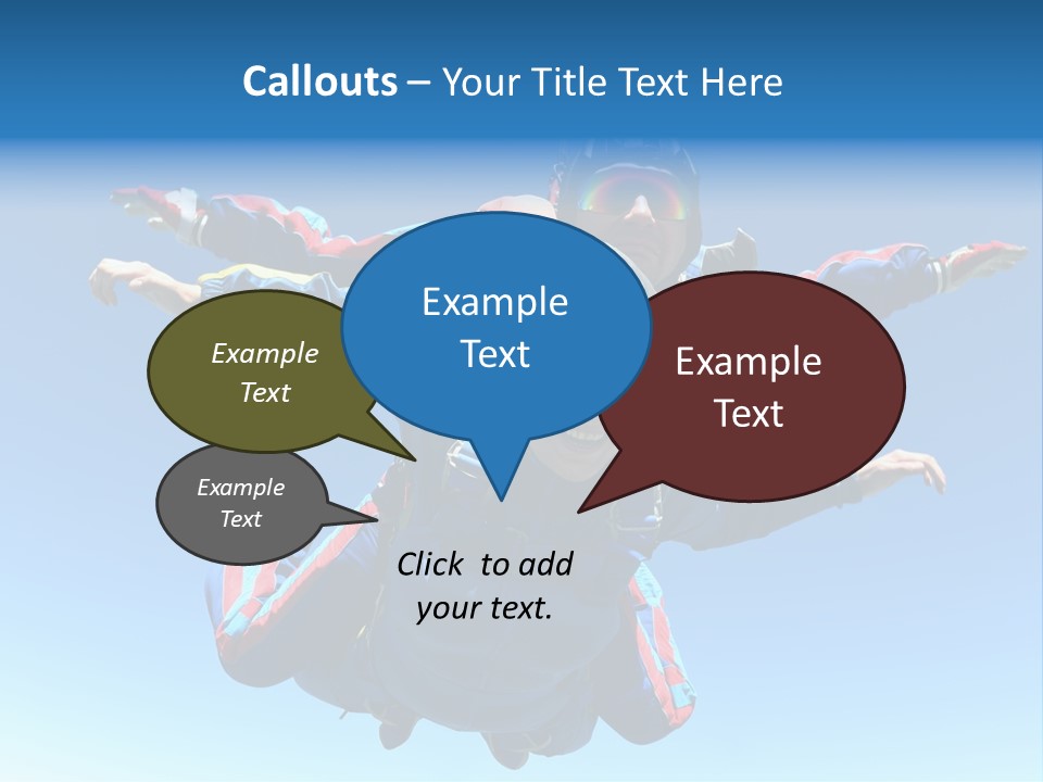 A Couple Of People That Are In The Air PowerPoint Template