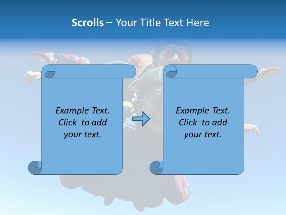 A Couple Of People That Are In The Air PowerPoint Template