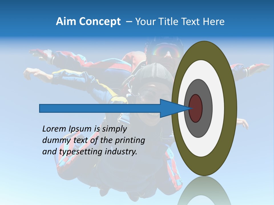 A Couple Of People That Are In The Air PowerPoint Template