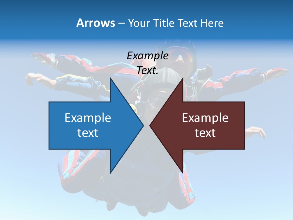 A Couple Of People That Are In The Air PowerPoint Template