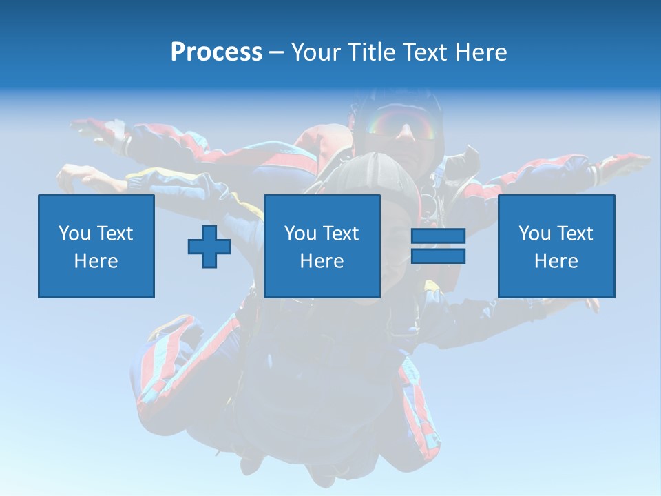 A Couple Of People That Are In The Air PowerPoint Template