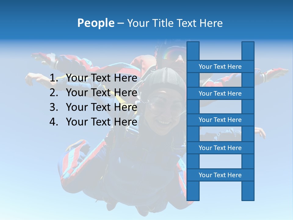 A Couple Of People That Are In The Air PowerPoint Template