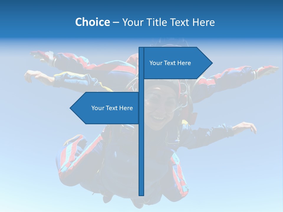 A Couple Of People That Are In The Air PowerPoint Template