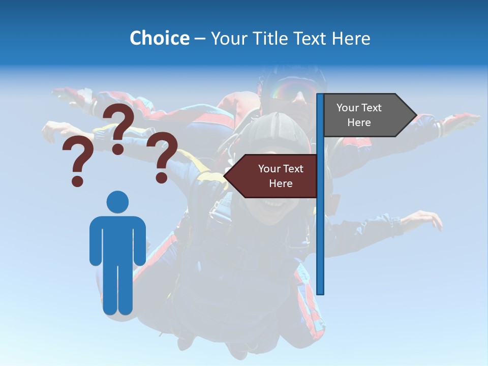 A Couple Of People That Are In The Air PowerPoint Template