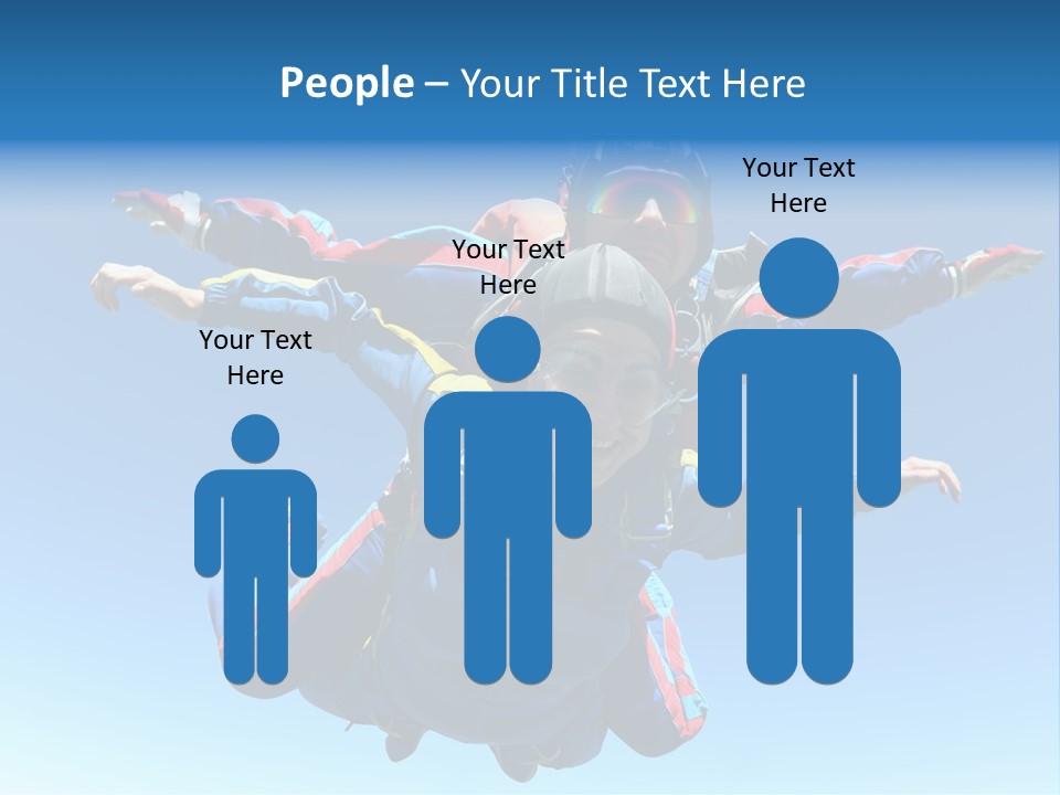 A Couple Of People That Are In The Air PowerPoint Template