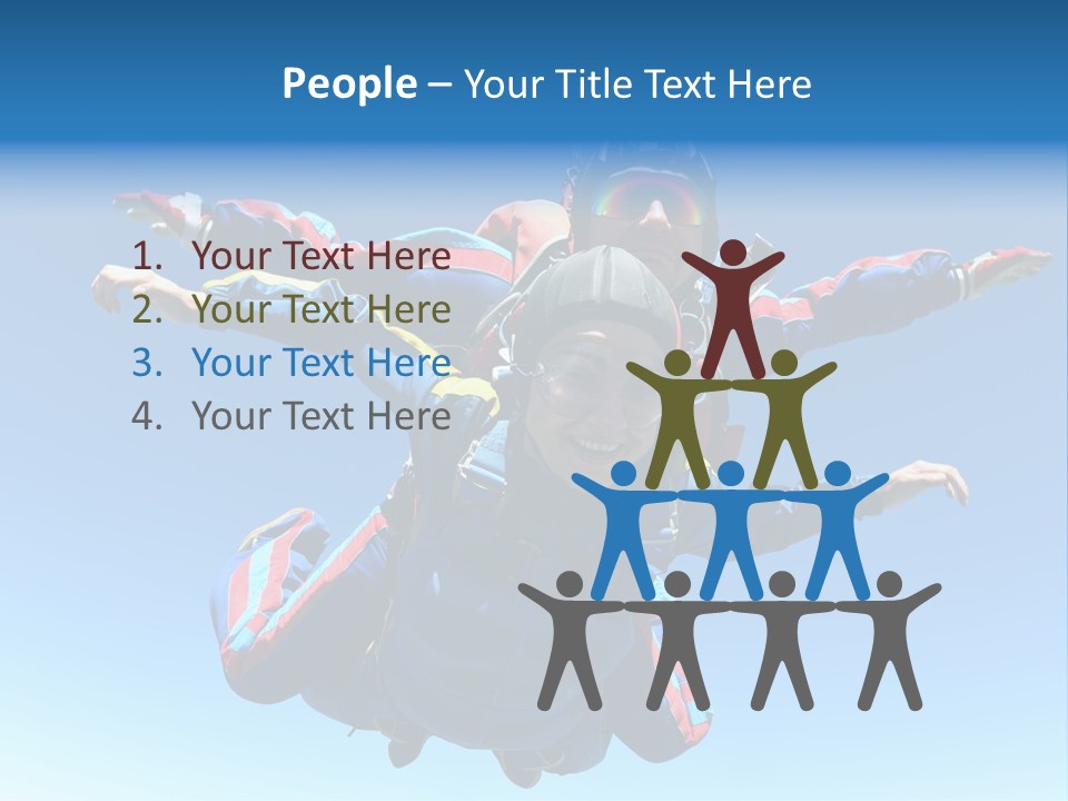 A Couple Of People That Are In The Air PowerPoint Template