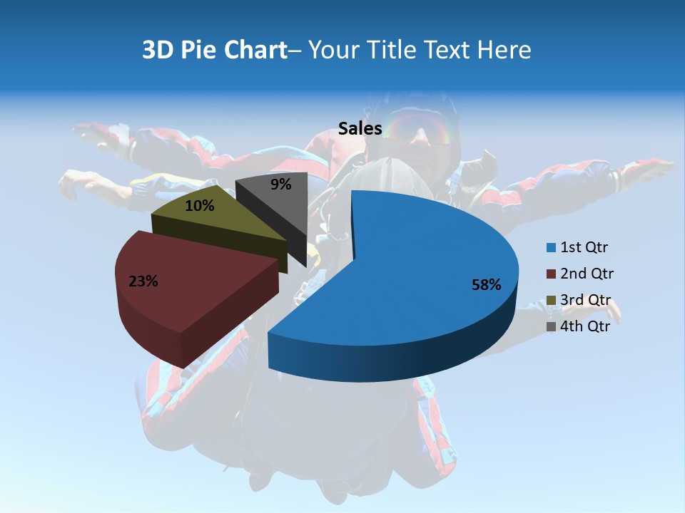 A Couple Of People That Are In The Air PowerPoint Template
