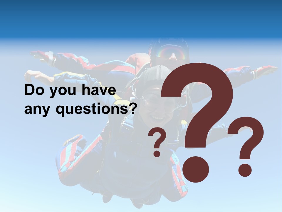 A Couple Of People That Are In The Air PowerPoint Template