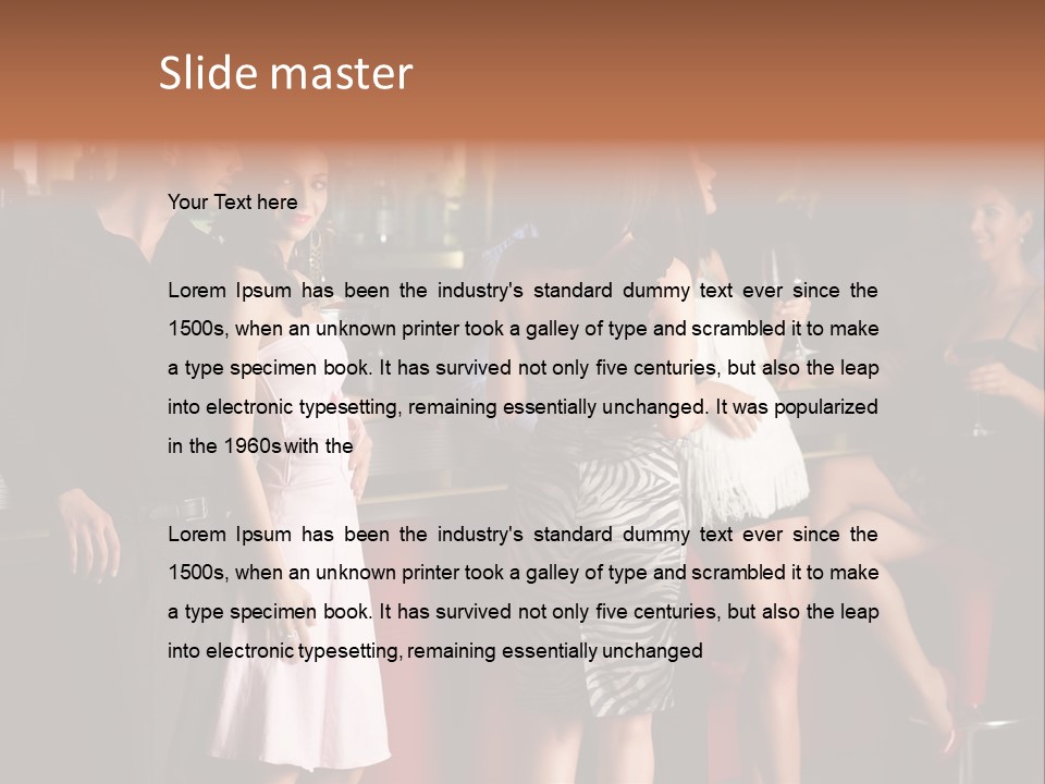Party Hug Wine PowerPoint Template