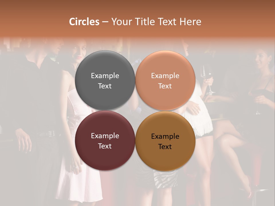 Party Hug Wine PowerPoint Template