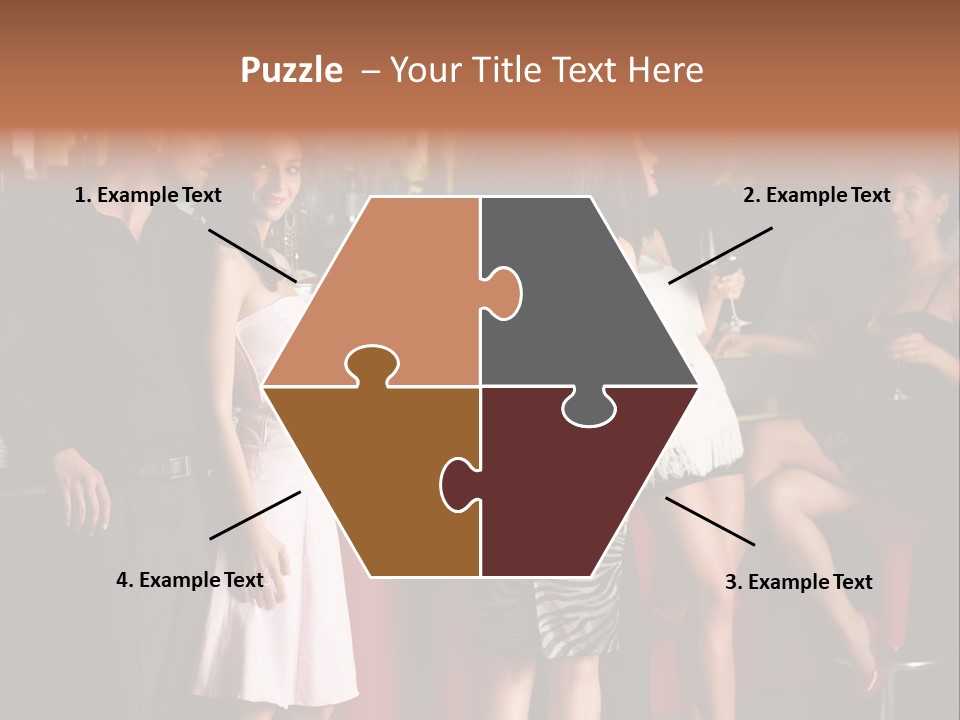 Party Hug Wine PowerPoint Template