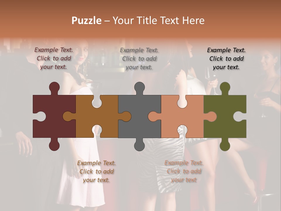 Party Hug Wine PowerPoint Template