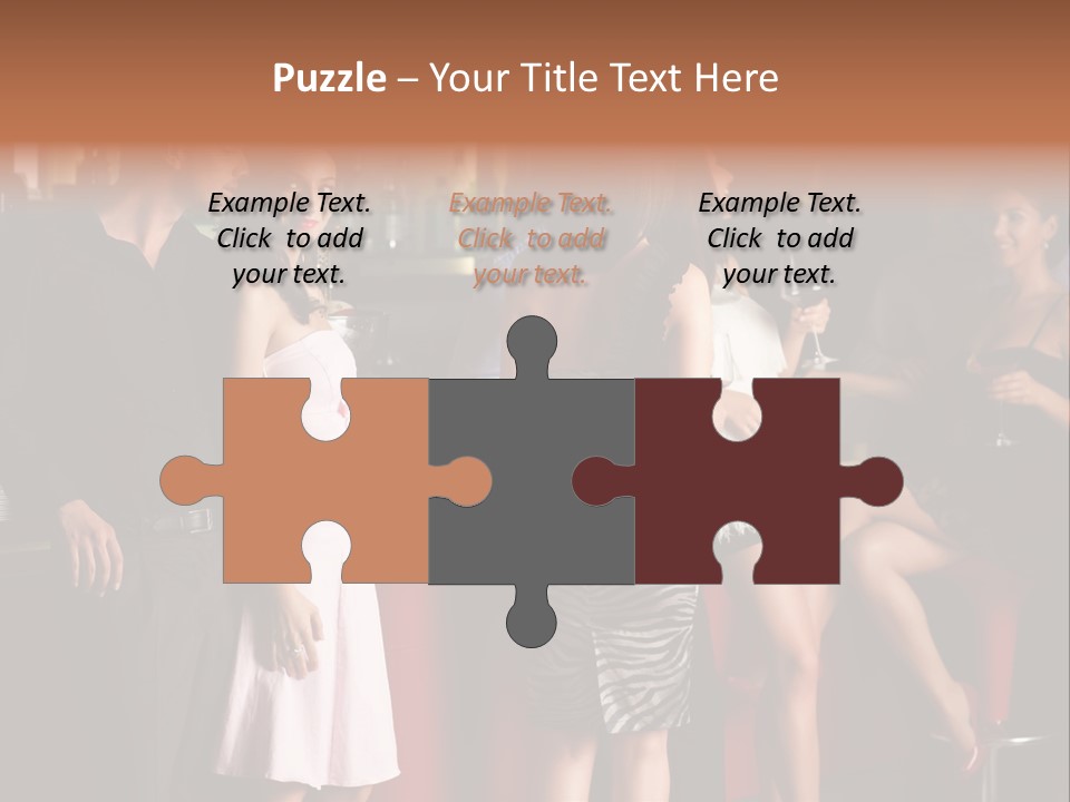 Party Hug Wine PowerPoint Template