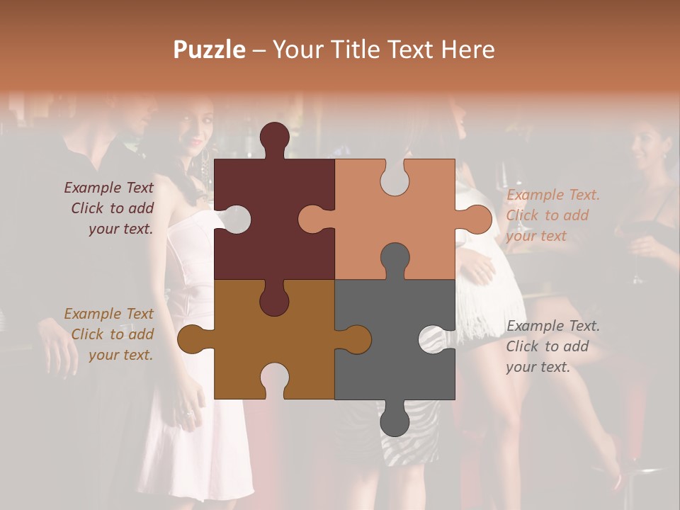 Party Hug Wine PowerPoint Template