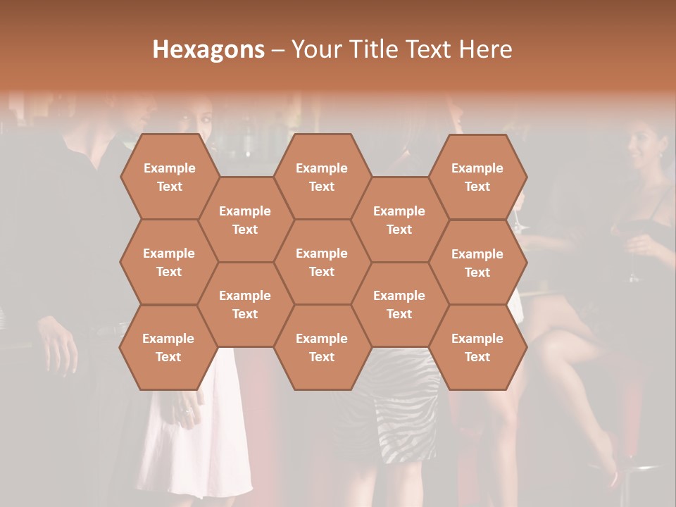 Party Hug Wine PowerPoint Template