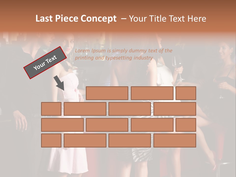 Party Hug Wine PowerPoint Template