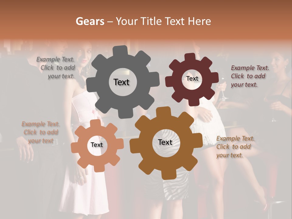 Party Hug Wine PowerPoint Template