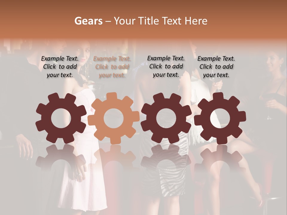 Party Hug Wine PowerPoint Template