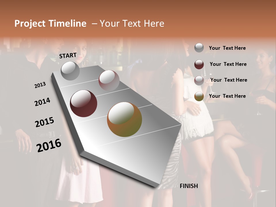 Party Hug Wine PowerPoint Template