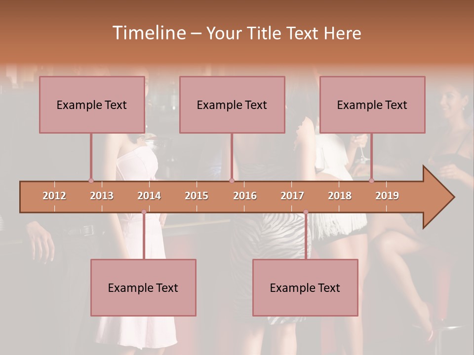 Party Hug Wine PowerPoint Template