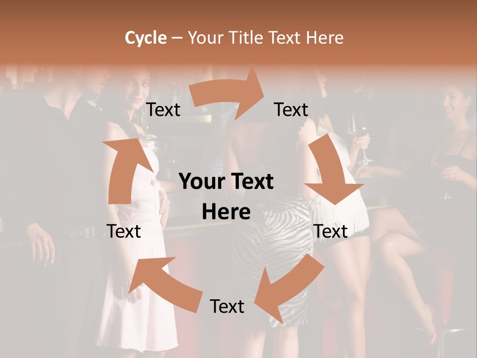 Party Hug Wine PowerPoint Template