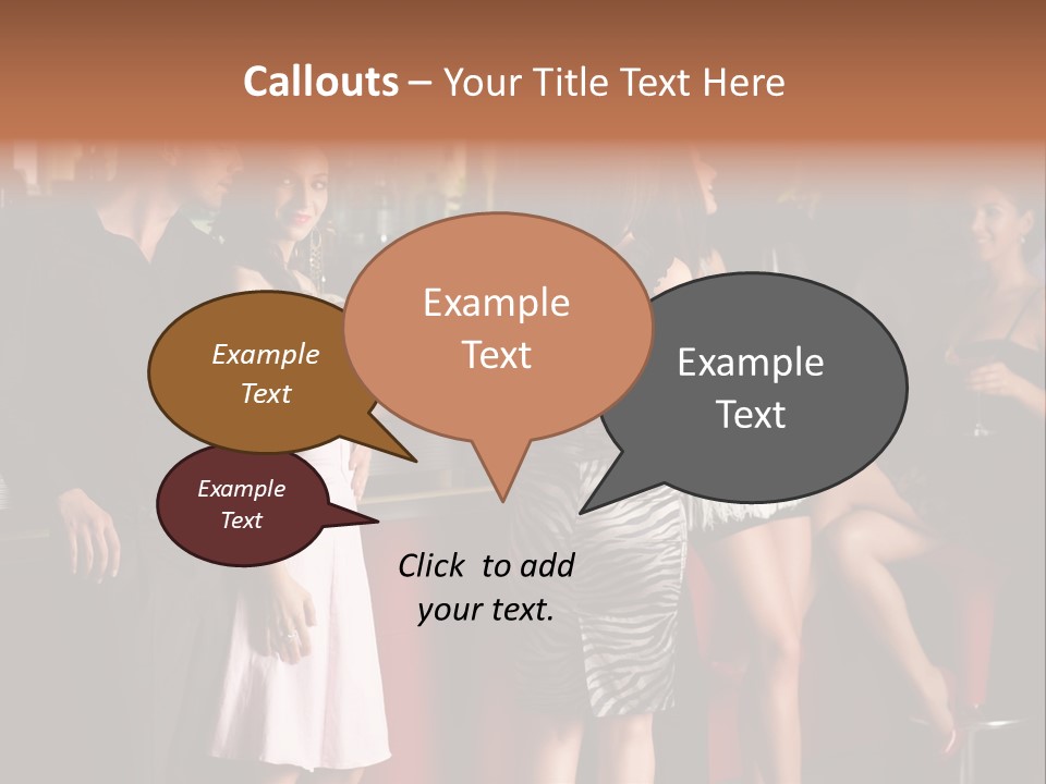 Party Hug Wine PowerPoint Template