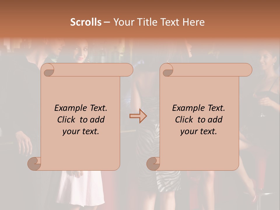 Party Hug Wine PowerPoint Template