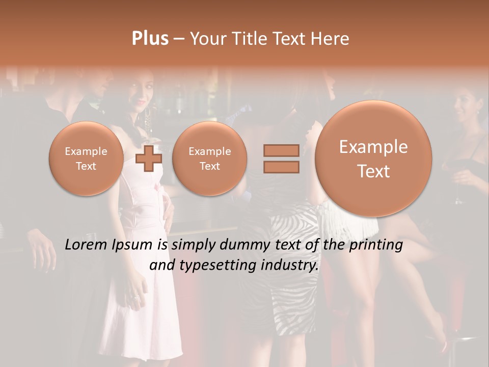 Party Hug Wine PowerPoint Template