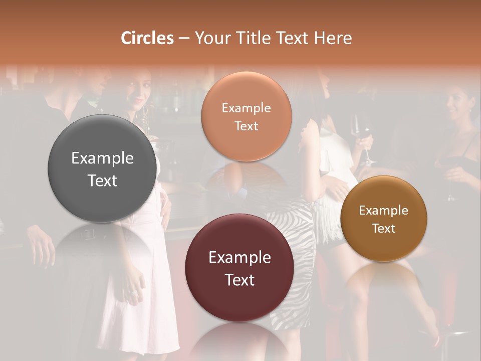 Party Hug Wine PowerPoint Template