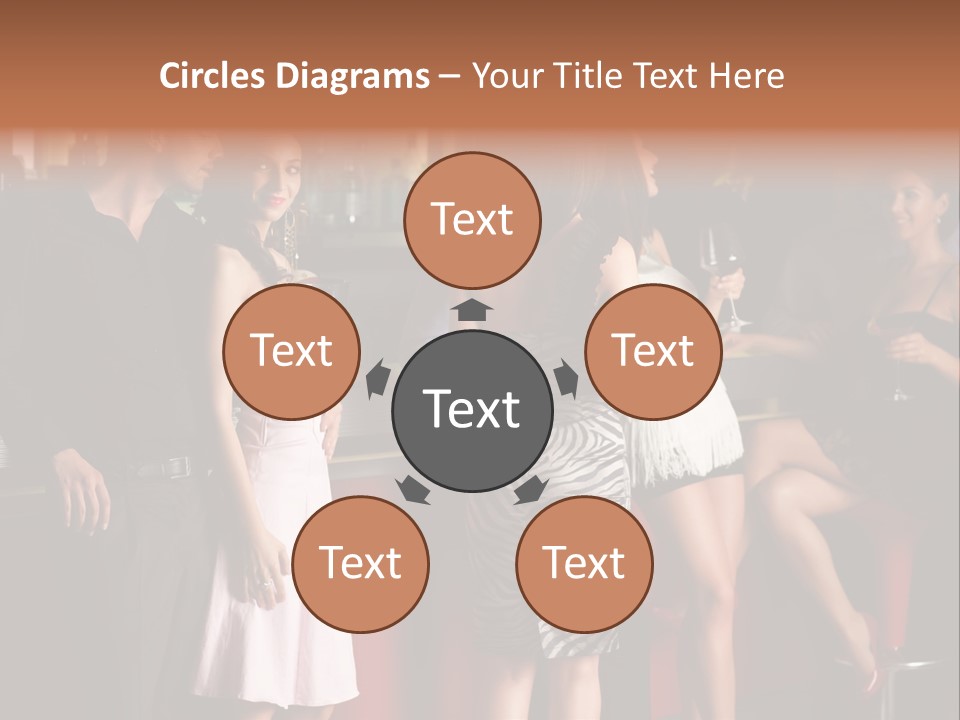 Party Hug Wine PowerPoint Template