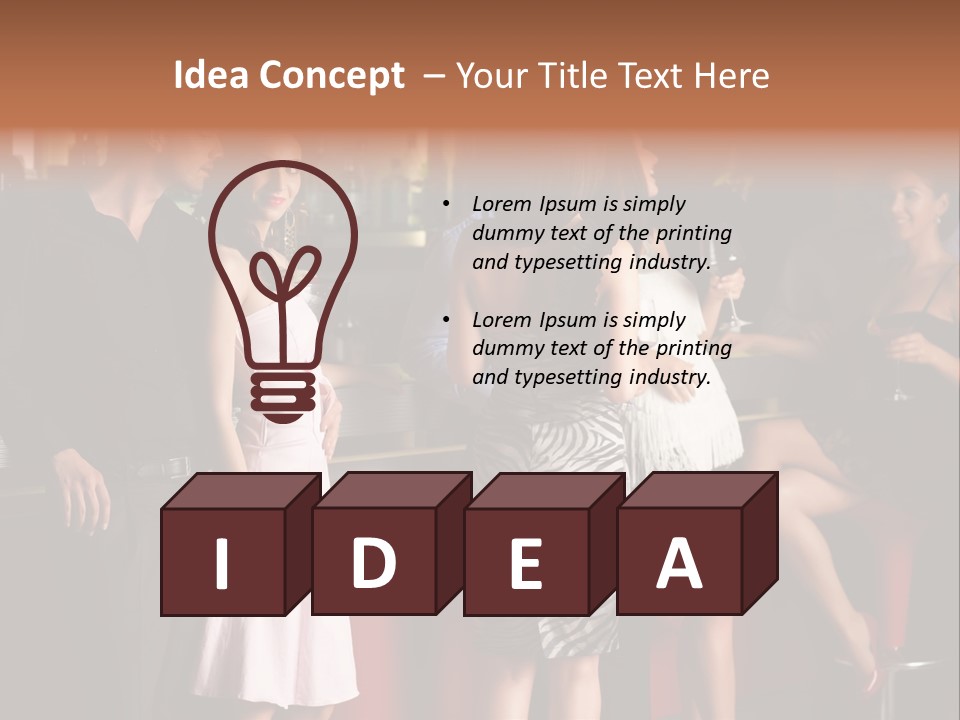 Party Hug Wine PowerPoint Template