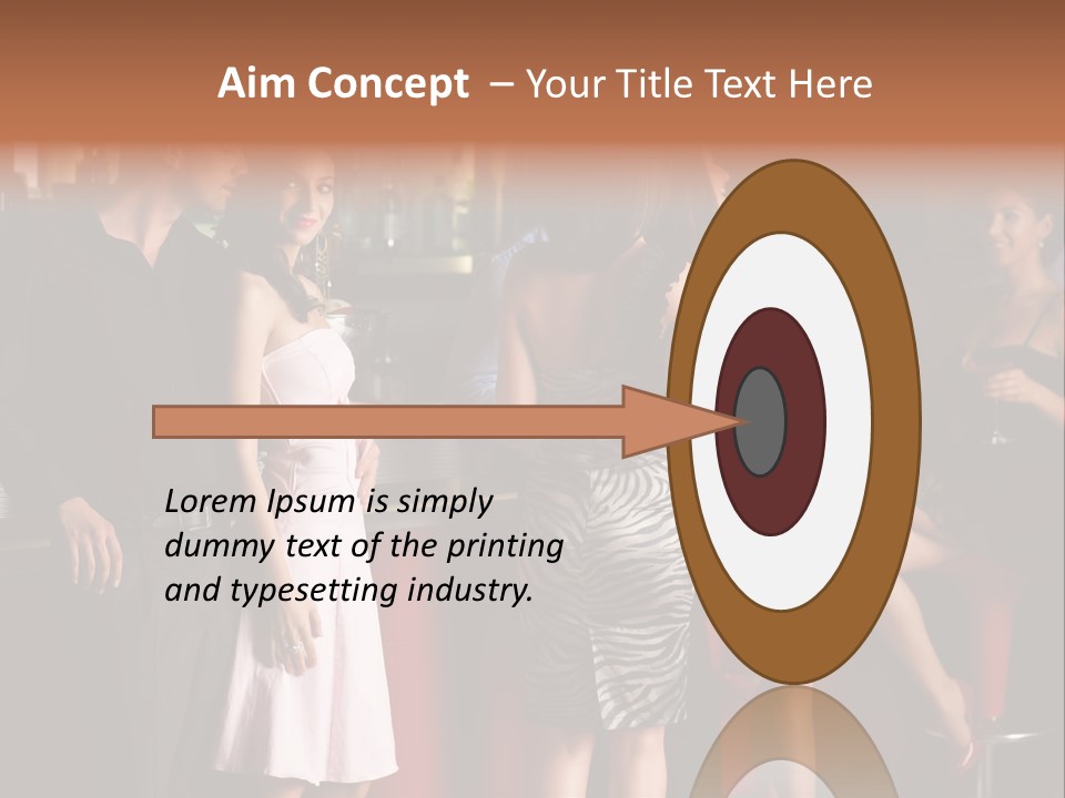 Party Hug Wine PowerPoint Template