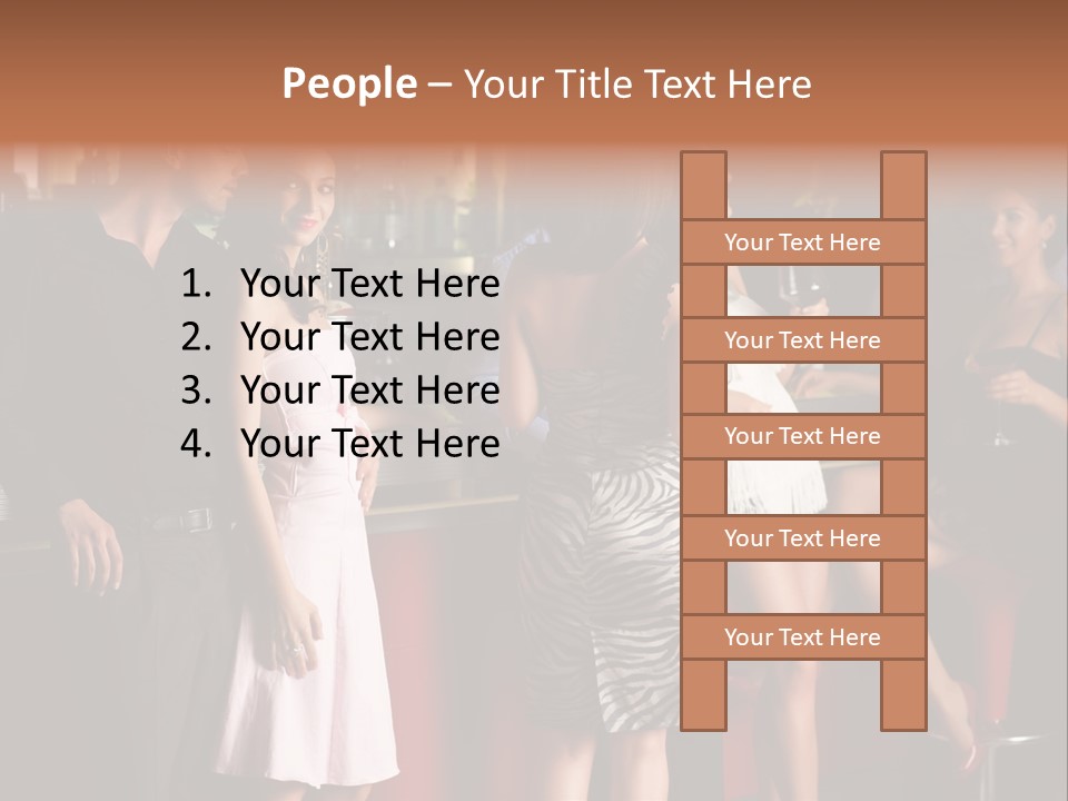 Party Hug Wine PowerPoint Template